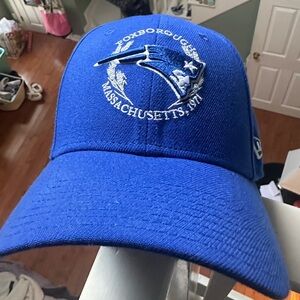 NWOT Patriots Foxborough Massachusetts Stretch Fit Hat Size L/XL